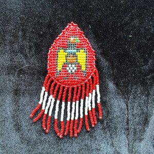 Thunderbird Beaded Pendant Native American Patches
